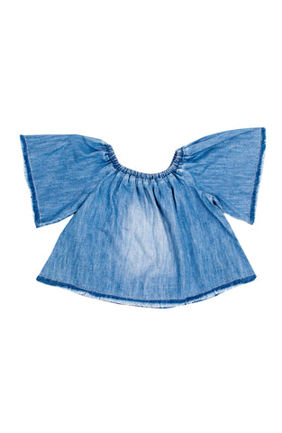 Milky Way Fray Denim Top