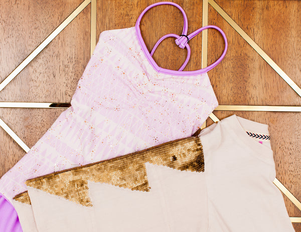 Glitter Kimono Tee