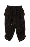 Crescent Moon Crop Pant Solid Black