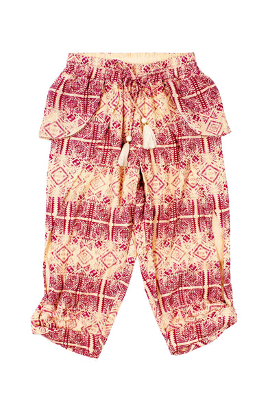 Crescent Moon Crop Pant Printed
